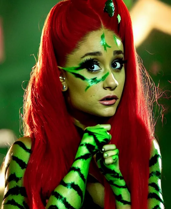 Image similar to ariana grande as poison ivy