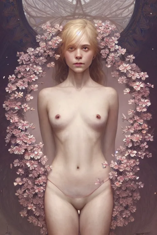 Prompt: symmetry!! full body portrait!!!! of a beautiful!!!! delicate elegant nordic shield maiden, pretty face!!!!, flower petals, intricate, elegant, highly detailed, digital painting, artstation, concept art, smooth, sharp focus, illustration, art by artgerm and greg rutkowski and alphonse mucha, 8 k