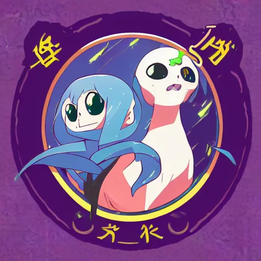 Image similar to an anime seal in the style of studio trigger