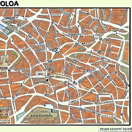 Prompt: accurate map of bologna