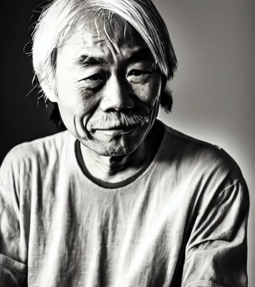 Image similar to shigeru miyamoto as an old man, portrait, photo, award winning