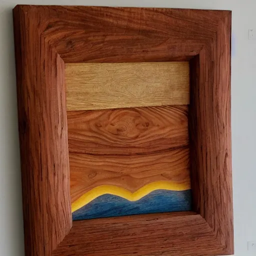 Prompt: a wood masterpiece symbolizing happyness