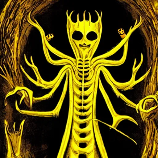 Prompt: hastur the yellow king