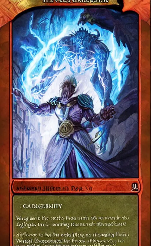 Image similar to magic the gathering card