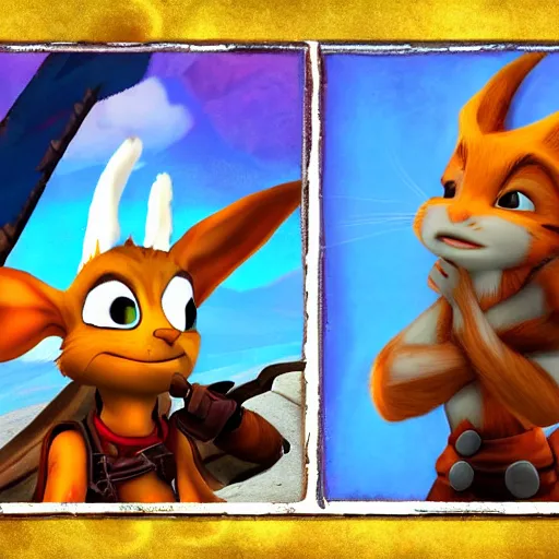 Image similar to jack and daxter