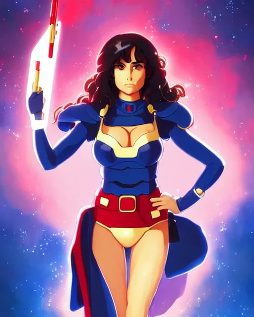 Prompt: salma hayek as a gundam, portrait shinkai makoto studio ghibli studio key hideaki anno sakimichan stanley artgerm lau rossdraws james jean marc simonetti elegant highly detailed digital painting artstation pixiv