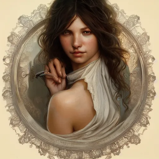 Prompt: ultra realistic illustration, alanis guillen, intricate, elegant, highly detailed, digital painting, artstation, concept art, smooth, sharp focus, illustration, art by artgerm and greg rutkowski and alphonse mucha