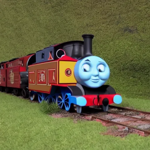 Image similar to thomas the tank engine of death