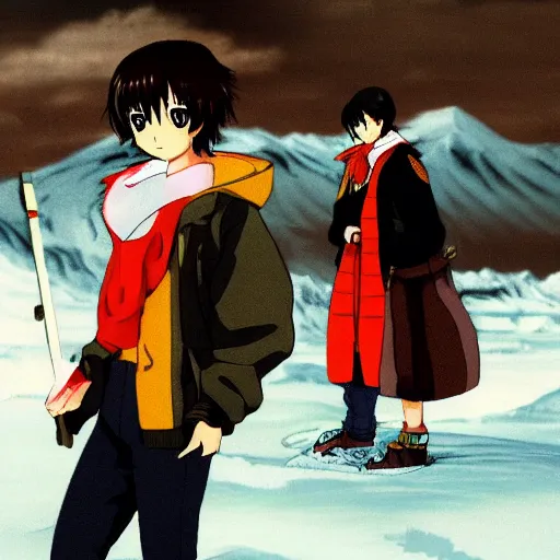 Image similar to haruhi standing in the artic