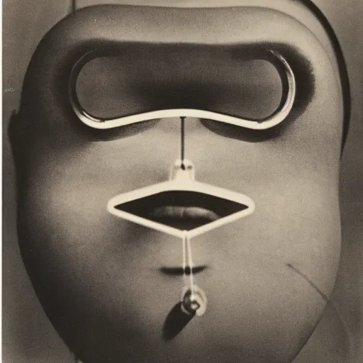 Prompt: “The ‘Naive Oculus’ by Man Ray, auction catalogue photo”