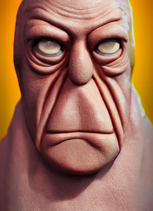 Image similar to 3 0 0 0 ( dr. john a. zoidberg ), portrait photography feroflex photorealistic studio lighting ektachrome detailed intricate face details, ultradetails, beautiful face, realistic shaded perfect face, extremely fine details