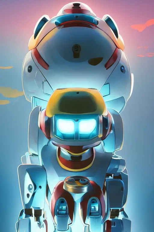 Image similar to metabots medabots medarotto medarot robot minimalist comics helmet mask neon cybereye, behance hd by jesper ejsing, by rhads, makoto shinkai and lois van baarle, ilya kuvshinov, rossdraws global illumination ray tracing hdr radiating a glowing aura