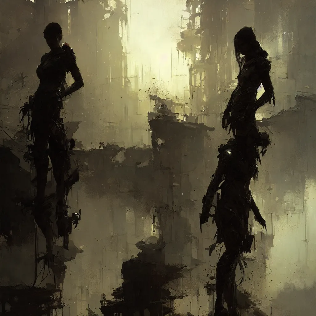 Image similar to fantasy, rule of thirds, intricate outfit, spotlight, by greg rutkowski, by jeremy mann, digital painting