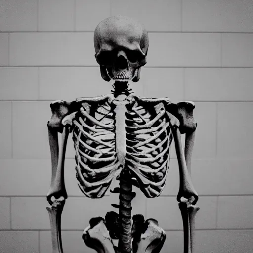 Image similar to “Skeleton Overlord real life photo f1.8”