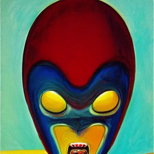 Image similar to alien by wayne thiebaud