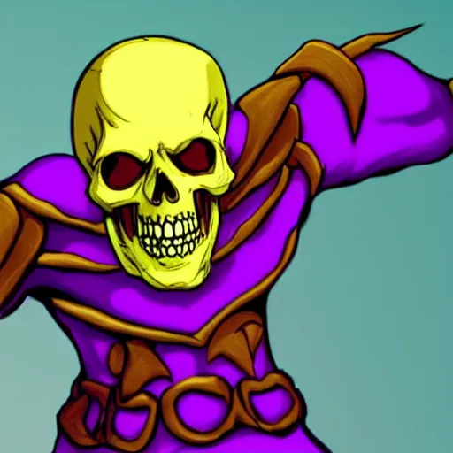 Prompt: skeletor