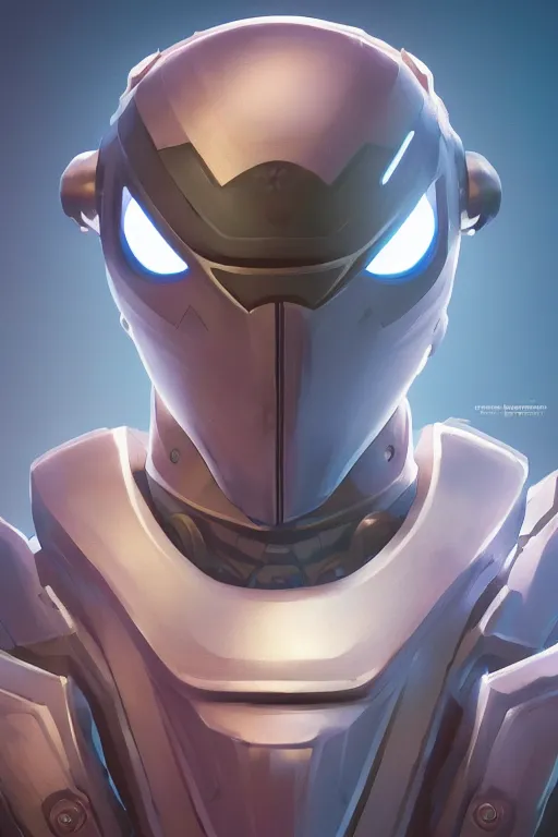 Image similar to epic mask helmet robot ninja portrait stylized as fornite style game design fanart by concept artist gervasio canda, behance hd by jesper ejsing, by rhads, makoto shinkai and lois van baarle, ilya kuvshinov, rossdraws global illumination radiating a glowing aura global illumination ray tracing hdr render in unreal engine 5