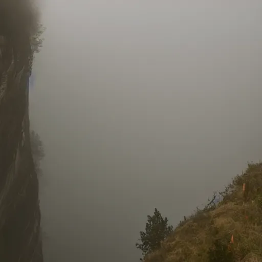 Image similar to urban canyon in fog