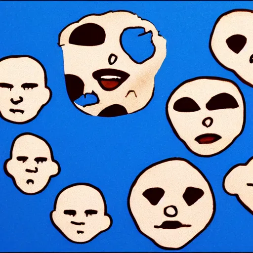 Prompt: claymation of a diagram of the Earth as a human face screaming