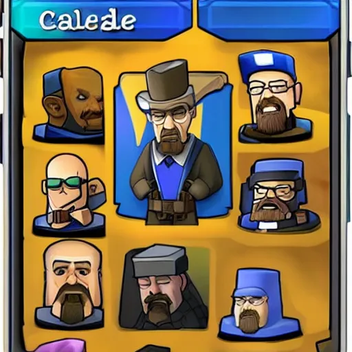 Image similar to walter white on clash royale