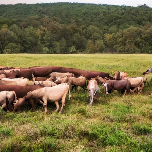 Prompt: award winning nature photography of a herd of humans in their natural habitat
