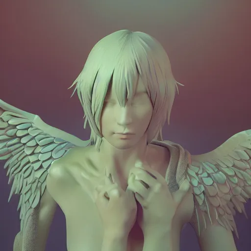 Image similar to angels very highly detailed, award winning, rendered by Beeple, by Makoto Shinkai, syd meade, digital art, unreal engine, blender, WLOP, trending on artstation, 4K UHD image
