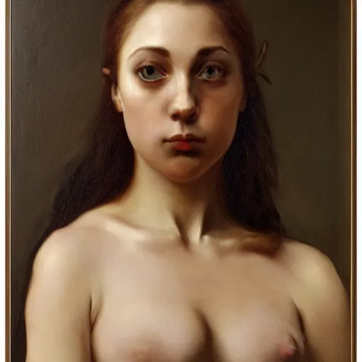 Prompt: a realistic painting by Gustave Courbet depicting the Ninja with the head of the Kate Middleton in the Renaissance,smooth,Sharp focus,high detailed,high resolution,fine art, trending on Artstation.
