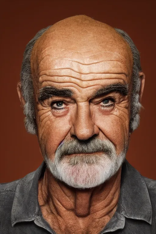 Image similar to 📷 sean connery is corn, made of food, head portrait, dynamic lighting, 4 k