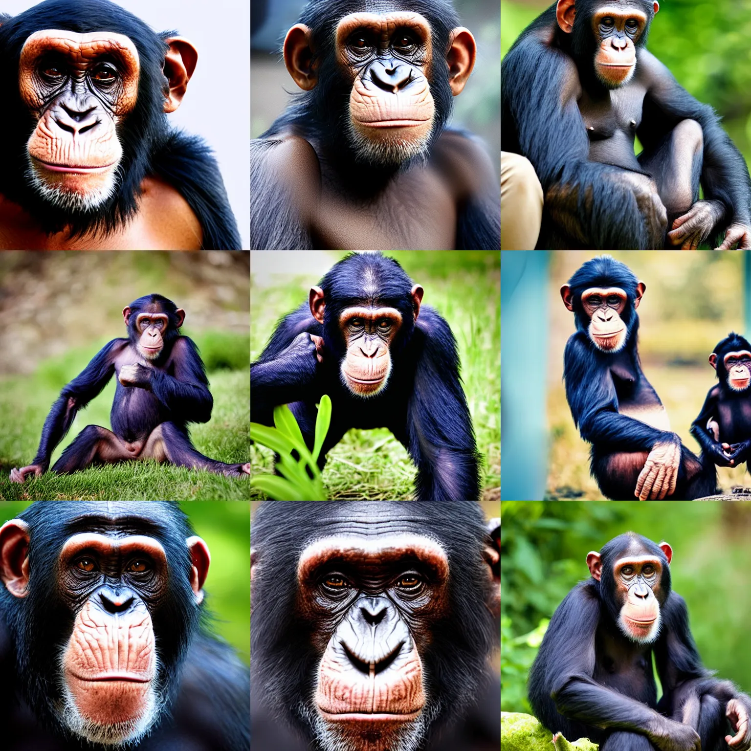 Prompt: chimp dating website profile