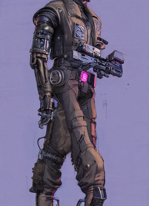 Prompt: menacing cyberpunk mercenary with robotic blade arms in military vest and jumpsuit. dystopian. portrait by stonehouse and mœbius and will eisner and gil elvgren and pixar. realistic proportions. cyberpunk 2 0 7 7, apex, blade runner 2 0 4 9 concept art. cel shading. attractive face. thick lines.