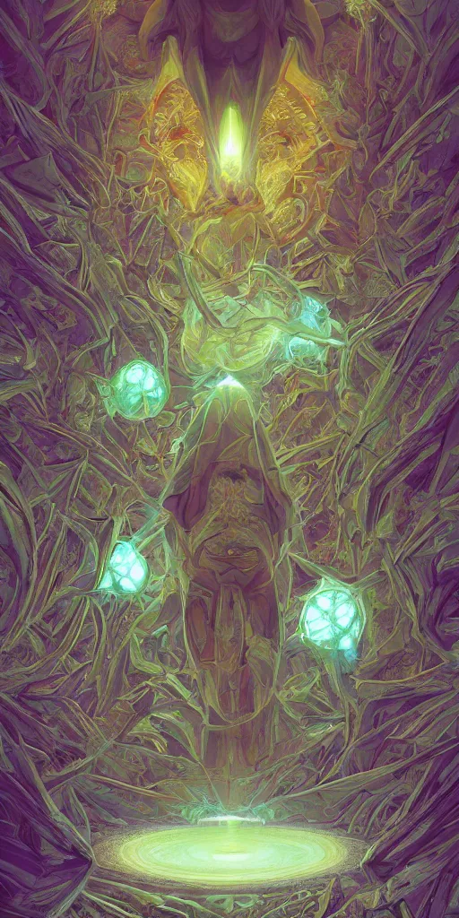 Prompt: symmetry!! a benevolent dmt entity, psychedelic fractals, geometry, trippy, very detailed, perfect lighting, perfect composition, 4 k, artgerm, derek zabrocki, greg rutkowski