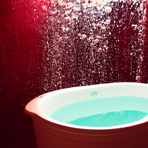 Prompt: a bathtub full of jello, cinematic lighting