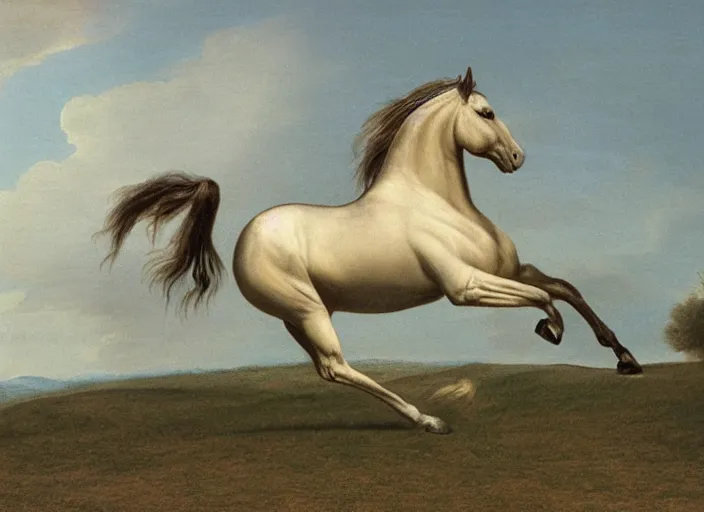 Prompt: galloping horse by george stubbs