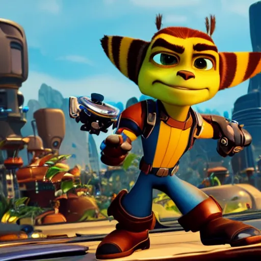 Image similar to Ratchet and Clank, 4k