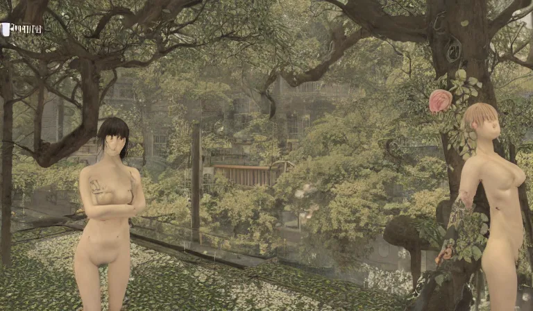 Prompt: screenshot from an fps, unreal engine, by takato yamamoto