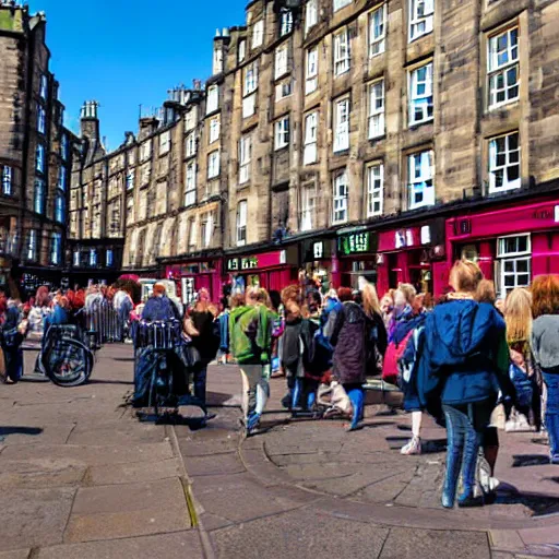 Prompt: HD, edinburgh royal mile, innate style