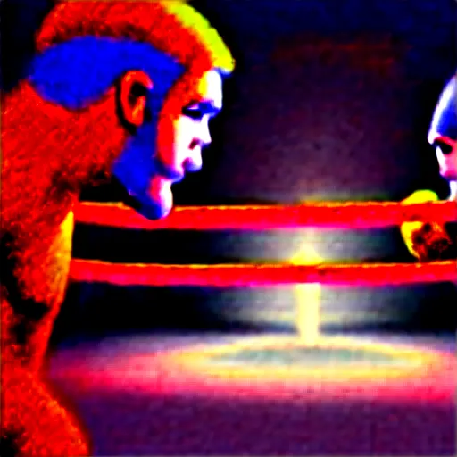 Prompt: Jesus fighting a demon in a boxing ring, photorealistic, 4K