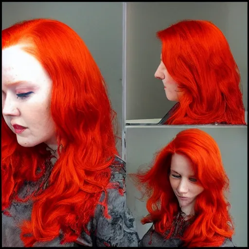 Image similar to red head with dragonskin