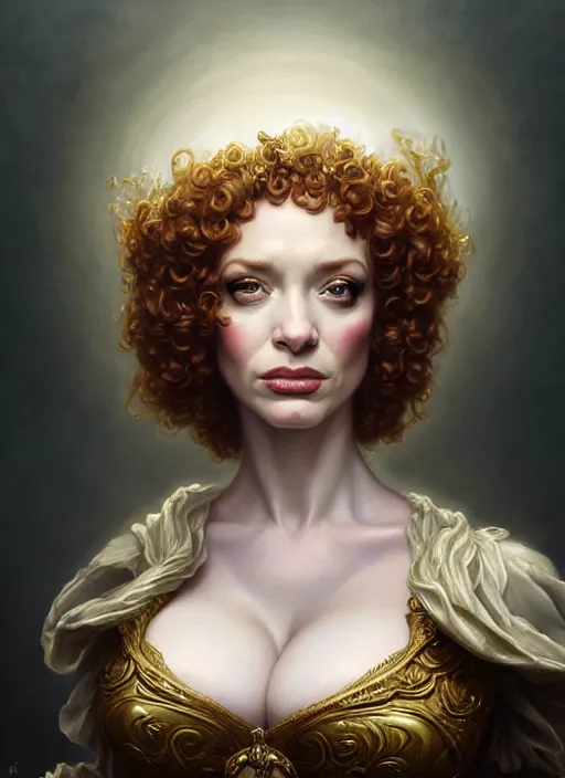 Image similar to christina hendricks dressed as napoleon, baroque painting, intricate, elegant, highly detailed, centered, digital painting, artstation, concept art, smooth, sharp focus, illustration, artgerm, tomasz alen kopera, peter mohrbacher, donato giancola, joseph christian leyendecker, wlop, boris vallejo