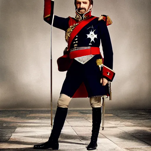 Image similar to portrait of emmanuel macron dressed as napoleon in parliament, natural light, sharp, detailed face, magazine, press, photo, steve mccurry, david lazar, canon, nikon, focus