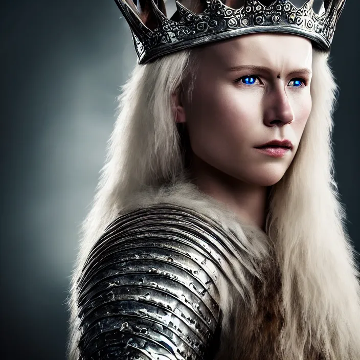 Image similar to photo of a very beautiful!! nordic queen warrior with lightning powers highly detailed 8 k hdr smooth sharp focus high resolution award - winning photo