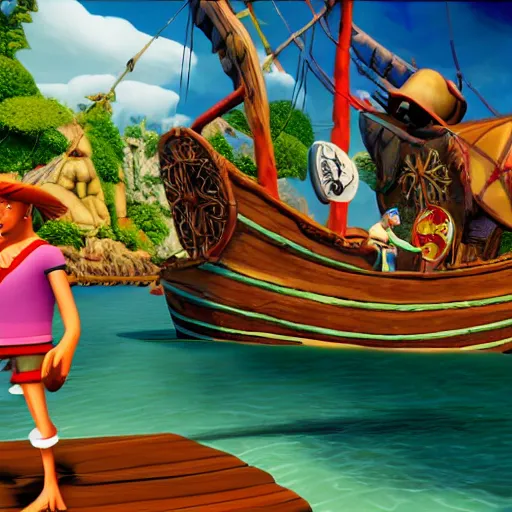 Prompt: Return to Monkey Island (2025), 4K Screenshot