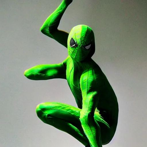 Image similar to green spiderman