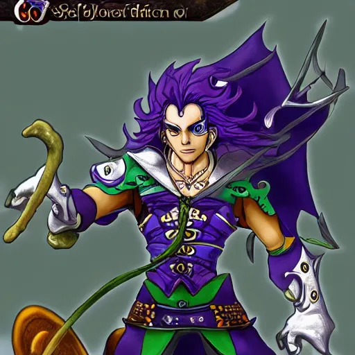 Prompt: sapient, wise, frog wizard as star platinum, fantasy, 8 k, extremely detailed