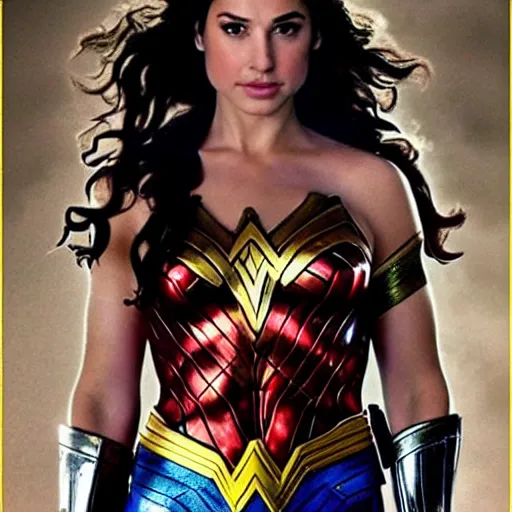 Image similar to Charlie Puth wearing Wonder woman's armor, photo realistic, detailed