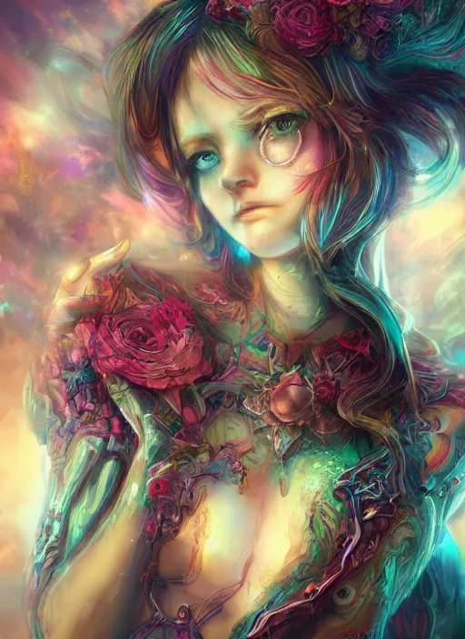 Image similar to dreamscape, female, ross tran, vivid colors, anatomical, highly detailed sculpture, intricate detailed, ommatidia, 8 k, cinematic atmosphere, post - processing