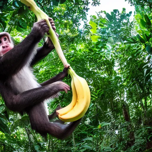 Image similar to POV you are a banana being eaten by a monkey