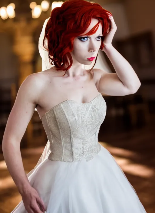 Image similar to photo of black widow in a wedding dress, symmetry, awesome exposition, very detailed, highly accurate, intricate, professional lighting diffracted lightrays, 8 k, sense of awe