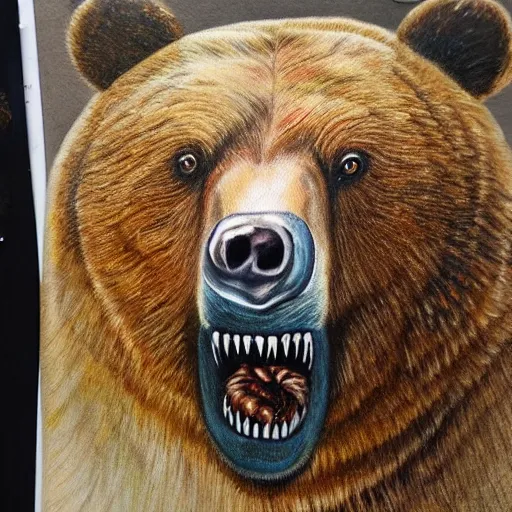 face painting bear