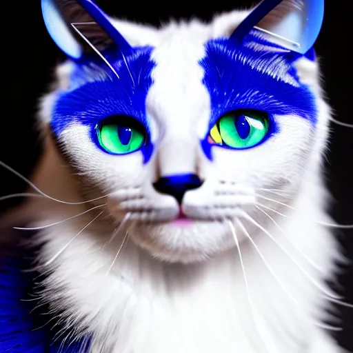 Prompt: a sapphire cat